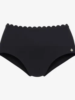 Bas de maillot de bain taille haute double bordure cocotte