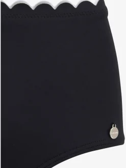 Bas de maillot de bain taille haute double bordure cocotte