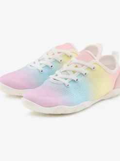Baskets sneakers colorées avec semelle ultra-légère, très plate et flexible, qui vous donne l'impression de marcher pieds nus