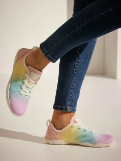 Baskets sneakers colorées avec semelle ultra-légère, très plate et flexible, qui vous donne l'impression de marcher pieds nus