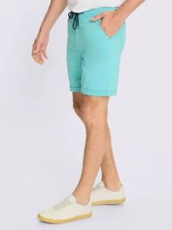 Bermuda ceinture élastique, coulisse et lien à nouer