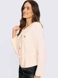 Blazer boutons fantaisie dorés