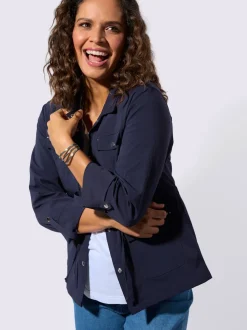 Blazer chemisier poches poitrine plaquées
