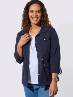 Blazer chemisier poches poitrine plaquées