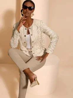 Blazer en dentelle tissu extérieur 100% coton