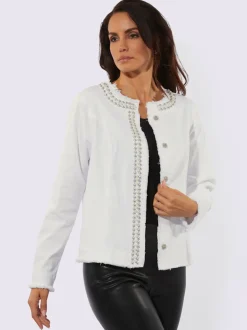 Blazer en jean coutures structurantes