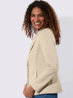 Blazer en jersey jersey interlock indéformable