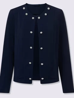 Blazer en jersey jersey élastique et indéformable