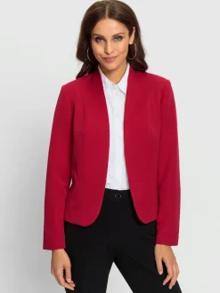 Blazer et pantalon tailleur à revers classique et manches longues