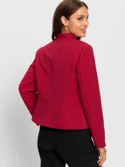 Blazer et pantalon tailleur à revers classique et manches longues