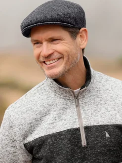 Bonnet à casquette arrondie et doublure piquée