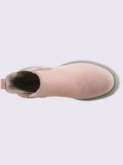 Bottines cuir velours de vache.