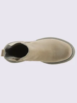 Bottines cuir velours de vache.