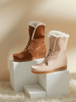 Bottines cuir velours vachette doux