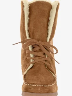 Bottines cuir velours vachette doux