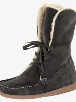 Bottines cuir velours vachette doux