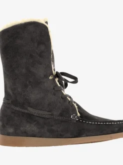 Bottines cuir velours vachette doux
