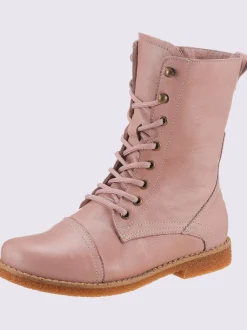 Bottines à lacets cuir nappa de vache