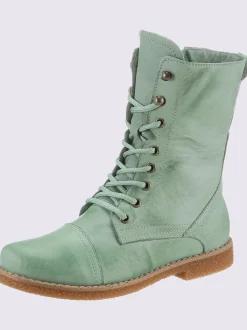 Bottines à lacets cuir nappa de vache