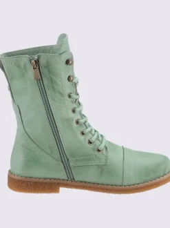 Bottines à lacets cuir nappa de vache