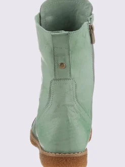Bottines à lacets cuir nappa de vache
