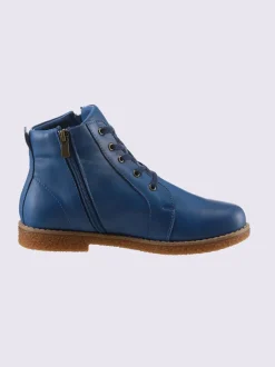 Bottines à lacets cuir nappa de vache