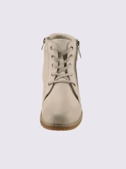 Bottines à lacets cuir nappa de vache