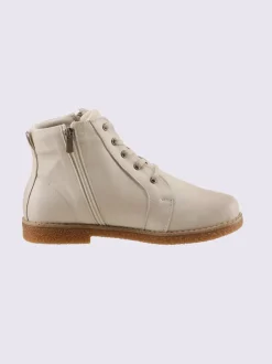 Bottines à lacets cuir nappa de vache
