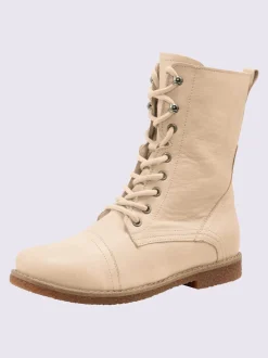 Bottines à lacets cuir nappa de vache
