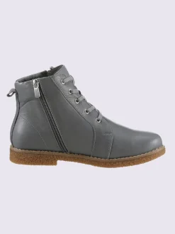 Bottines à lacets cuir nappa de vache