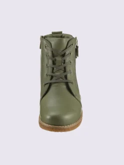 Bottines à lacets cuir nappa de vache