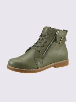 Bottines à lacets cuir nappa de vache