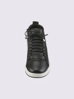 Bottines à lacets cuir nappa de vache