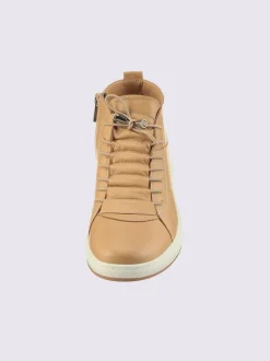 Bottines à lacets cuir nappa de vache