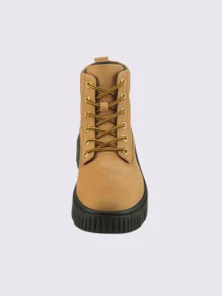 Bottines à lacets cuir vachette