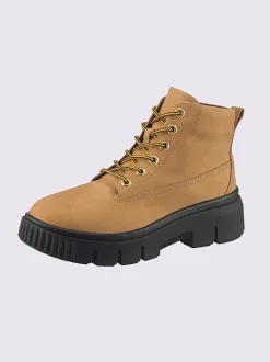 Bottines à lacets cuir vachette