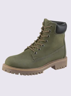 Bottines à lacets cuir vachette