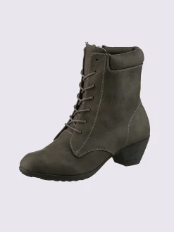 Bottines à lacets matière textile agréable à porter