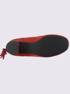 Bottines textile doux en synthétique velours