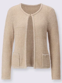 Cardigan en tricot à manches longues