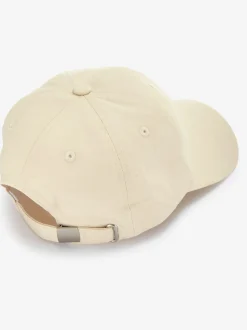 Casquette à visière inscription brodée discrète