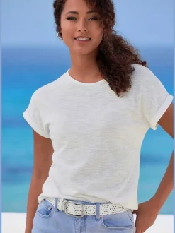 Ceinture aux hanches en imitation cuir avec motif ajouré tendance