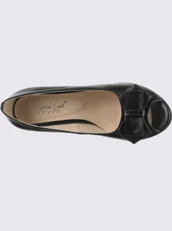 Chaussure à bout ouvert imitation cuir souple