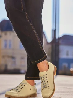 Chaussures à lacets cuir nappa de vache
