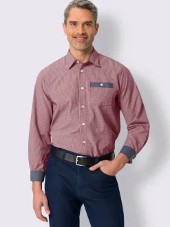 Chemise à carreaux carreaux en fils teintés