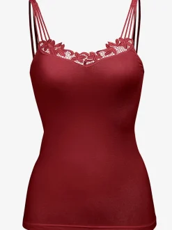 Chemise débardeur femme bretelles fantaisie toucher soyeux