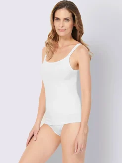 Chemise débardeur femme unie en jersey fin
