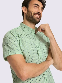 Chemise à manches courtes poche poitrine