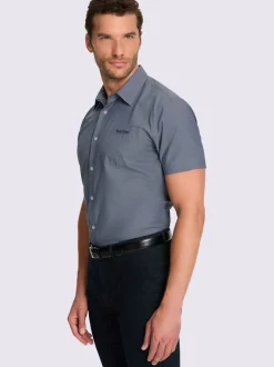 Chemise à manches courtes revêtement nano imperméable