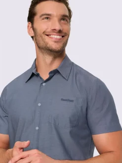 Chemise à manches courtes revêtement nano imperméable
